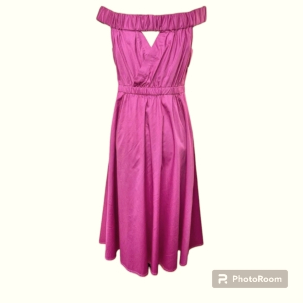 Anthropologie Maeve Mona Off the Shoulder Dress W/ Pockets - Picture 6 of 8